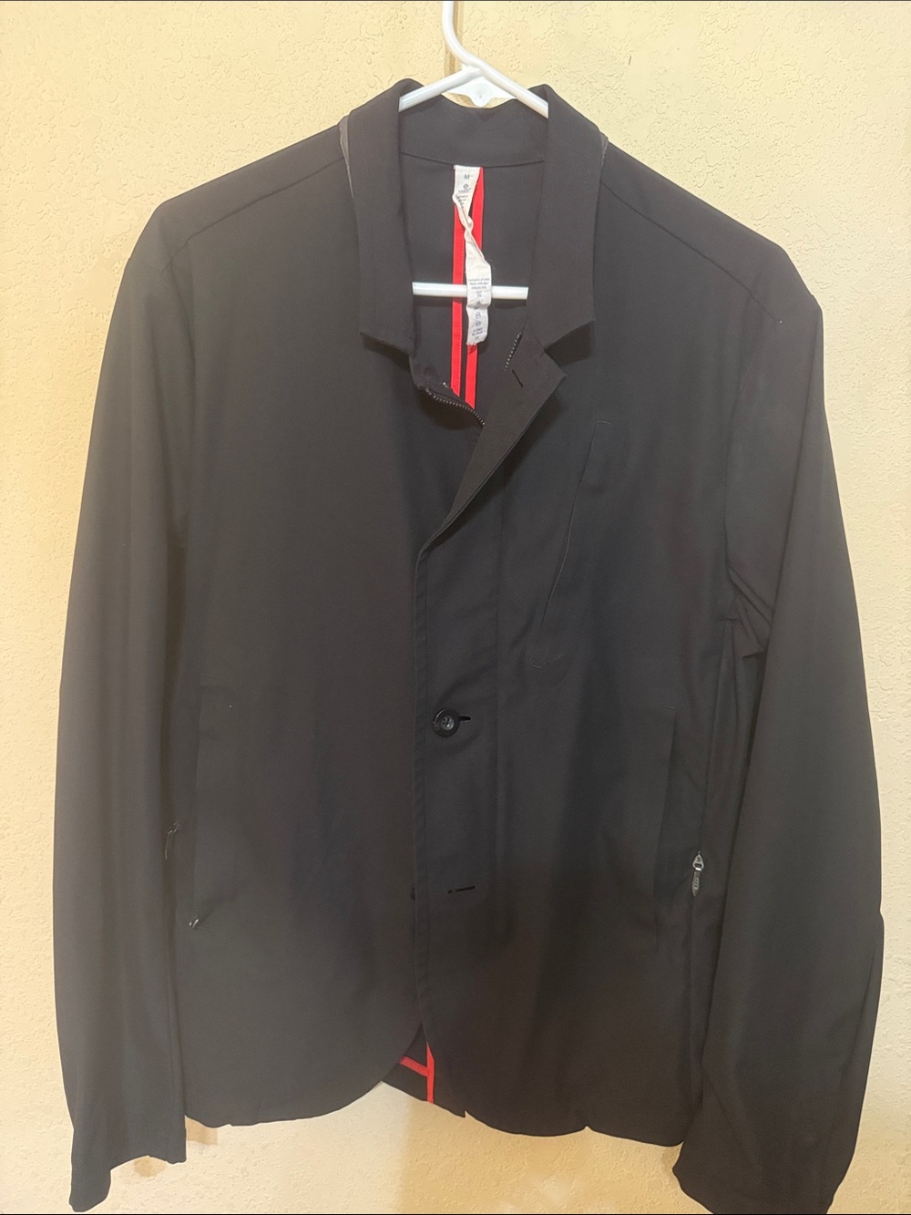 lululemon athletica nonstop blazer Jacket with Red Interior Trim